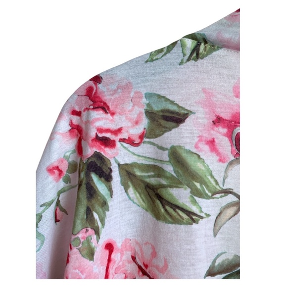 Mumu Women's Kimono Robe One Size (S/M) Pink Flowers - Picture 2 of 6